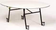 Pacer II Table - An Innovative One-Piece Top Table The One-Piece Top Mobile Folding Pacer II Table uses a