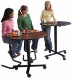 S Laminates Mobile Folding Conference/Elip Table These stylish tables offer a perfect mobile folding