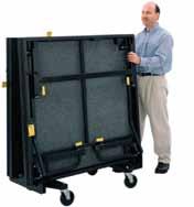 Tri-Height Mobile Folding Stage A versatile stage, easy to adjust in 152mm increments.