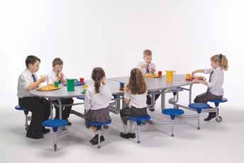 BY-65 Mobile Folding Bench Tables The largest BY-65 unit can seat 20