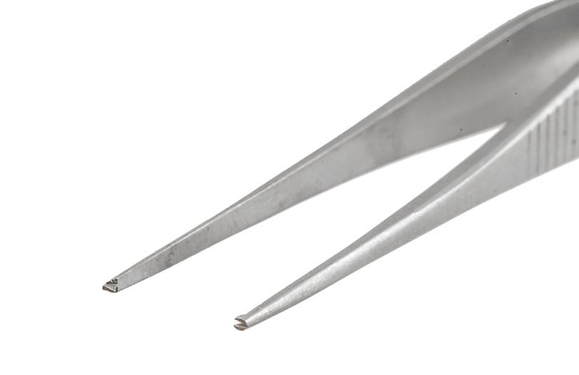 70mm Handle 0278 Iris Fine Toothed Forceps.2mm 2.