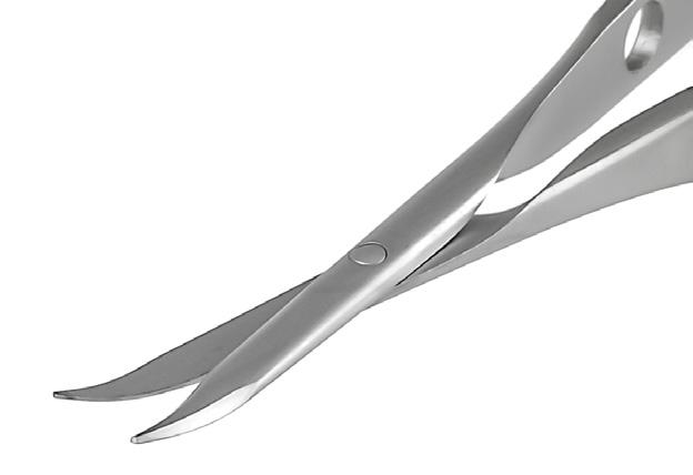 36mm Handle 27 Castroviejo Scissors, Straight, Rounded 0.5mm 0.6mm Rounded Tips,.5mm Straight Blades.