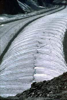 Ice falls: series of rotational slumps or slides