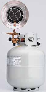 ceramic burner for even heating and increased heat radiation On/off control knob adjusts burner up to