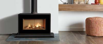 These high efficiency fires are available with a choice of bench or plinth mount, each echoing the distinctive design of the fire and offered in either White or Black front finishes.