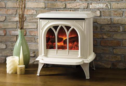 ELECTRIC STOVES - dimensions and options Model Overall dimensions (mm) Approx weight (kg) Log Fire W H D Electric No flue req.