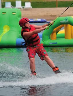 only Cable Wake Park! No where else in the Midwest can you experience anything like this at camp!