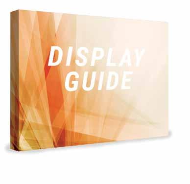 WALL DISPLAYS TABLETOP WALL DISPLAYS TABLE TOP DISPLAYS DPWFS22 DPWFC22 Seamless graphic wall Lightweight, easy to transport Strong aluminum square-frame design DEWFC43 Pre-attached Velcro Easy setup