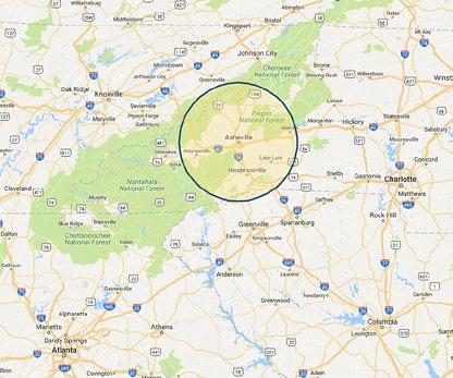 The Greater Ashevlle MSA* and Regon The Ashevlle Metropoltan Statstcal Area s comprsed of four countes at the ntersecton of I-40 and I-26 n Western North Carolna SITE 1.