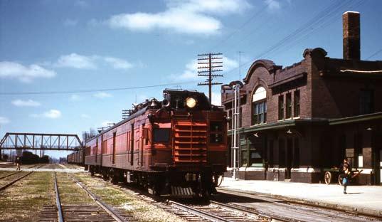On April 12, 1958, a handsome set of A-B-B-A FTs are in charge of train 64 as it passes Mexico s Hotel Hoxsey.