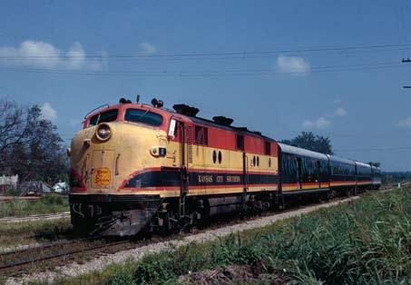 (above) with train #1 in August 1969.