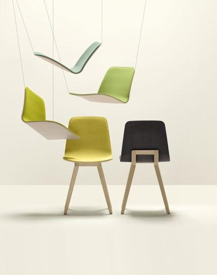 Kuskoa SIMPLE, LIGHT, AVIAN. The Kuskoa collection is inspired by the first plastic chairs designed by Robin Day.