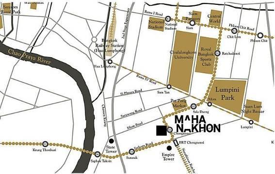 Location Map MahaNakhon complex is located on a 3.