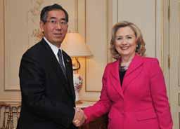 ) aid in relief and rescue --Post-disaster visit by Secretary of State Clinton: support for business and tourism 2.