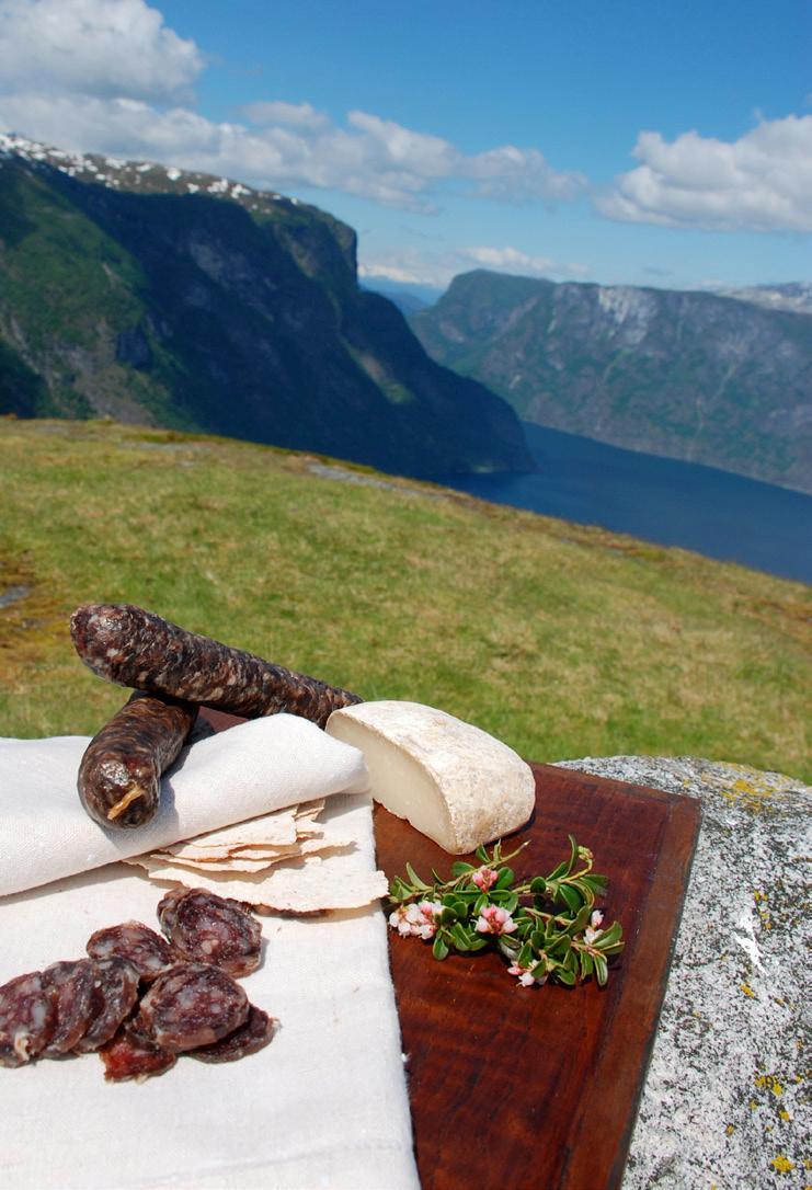 Full board, including food made from local produce, cooked on a wood-fired stone oven at Eldhuset in Flåm, is included in the price.