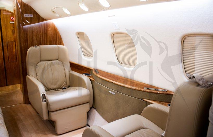 INTERIOR The owner configured this aircraft for 13 VIP passengers.