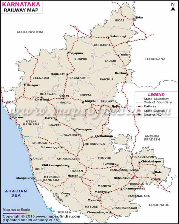 Annexure 3: Rail Network Map of Karnataka Source: