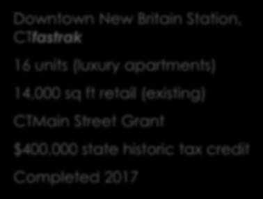 (luxury apartments) 14,000 sq ft retail (existing)