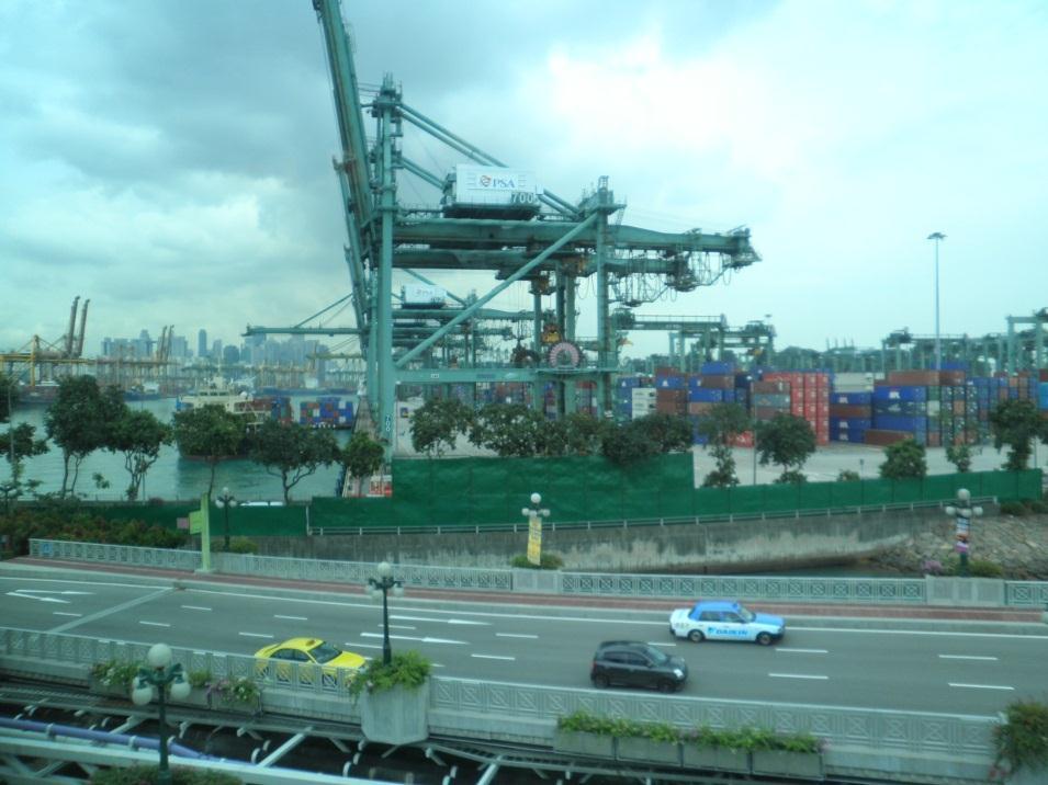 one of the busiest ports in the world (see picture of port near Sentosa) Highly