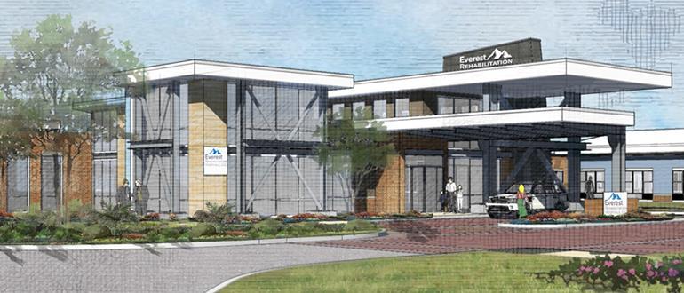 Local Economic Update Everest Rehabilitation Hospital Building in Temple Temple is adding a new 36-bed, 38,000 inpatient rehab hospital in Temple The hospital will be located on Canyon Creek Drive