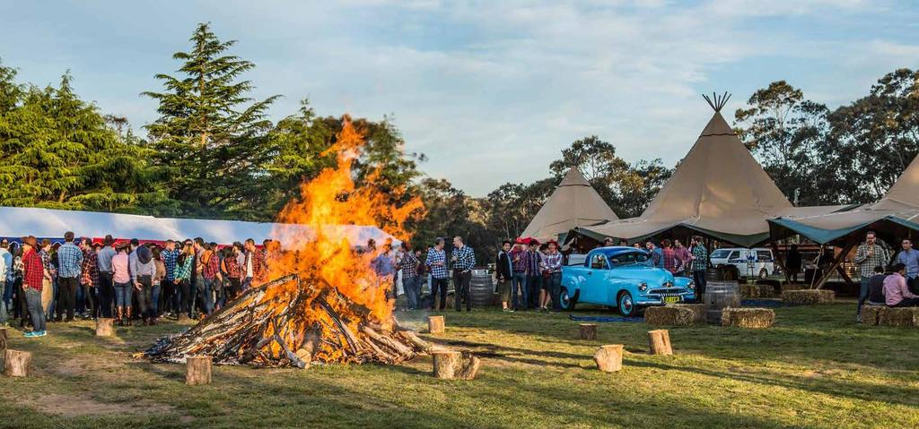 Oval Bonfire Fairmont Resort Blue Mountains, MGallery Collection provides an outstanding location for events of