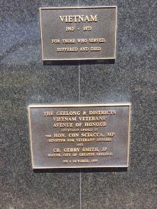 2: inscription on memorial Vietnam Veterans