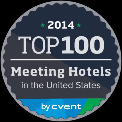 of the Top 100 US hotels for meetings by