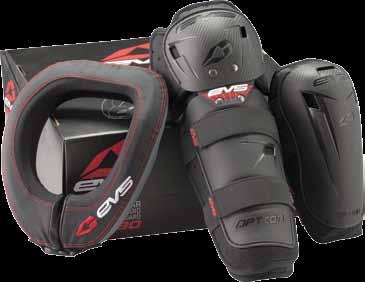 Option Elbow Pad, Option Knee Pad and R2 Race Collar Color: Black