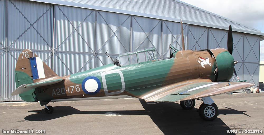 Image above: VH-WWY (A20-81) painted to represent A20-176 of 4 SQN RAAF. A20-81 was assigned to the No.5 Service Flying Training School at Uranquinty. It operated there with 5 SFTS from 1941-1946.