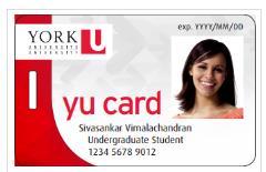 STUDENT IDENTIFICATION. YU Card www.yorku.