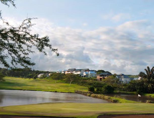 The course has a links parkland layout, designed and constructed by Peter Matkovich, and is laid out over four ridgelines overlooking the Indian Ocean.