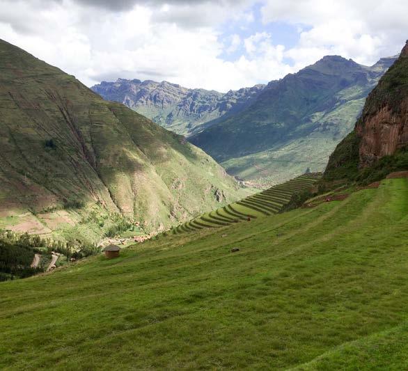 DAY FOUR ~ SUNDAY Pisac Archeological Site & Market Hike to the Pisac archeological site where the staggering agricultural terrace work is among the most extensive in the area following the shape of