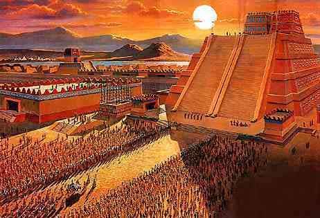 The Aztec Capital The Aztec Empire s capital (Tenochtitlan) was