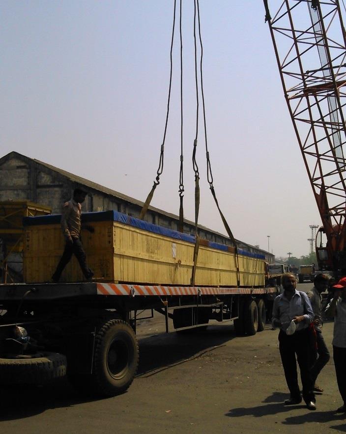 LS, Ahmedabad handled freight and customs clearance for the break-bulk