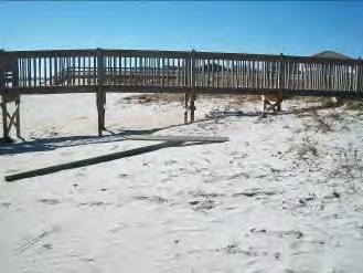 No remnants of sand fencing were observed at this stretch of beach during assessments