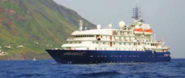 cruise ship grandeur and small-ship intimacy One-night stay in Salvador at the Pestana Bahia Hotel (Part II only) All meals aboard ship, including house wine, beer, and soft drinks with lunch and