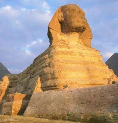 The Sphinx is believed to have been built by the pharaoh Khafre, sometime in the 4th Dynasty.