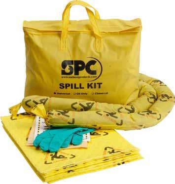 These BRIGHTSORB polypropylene spill kits handle most fluids (water, petroleum and chemical-based) and will not react with aggressive fluids.