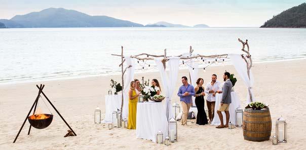 Venues available include beaches and permanent marquees, as well as docks and private pool areas, all providing remarkable backdrops with stunning sunsets and ocean views.