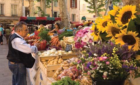 the quaint villages and verdant countryside of Burgundy, Beaujolais and Provence.