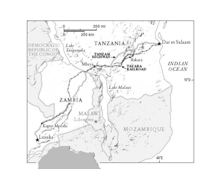 Map One: The TAZARA Railway in Tanzania (Monson) After the post-colonial transition and the TAZARA railway project, different types of Chinese involvement, investment, and interest developed in