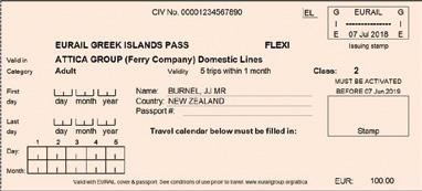 Practical Information How to Use the Greek Islands Pass Before you embark the ferry, it is extremely important to write the travel date in the Travel Calendar on your Pass.