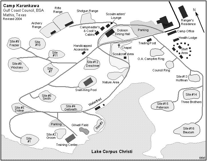 Map & Directions to Camp South Texas Council, BSA Mesquite Lodge New Cabin C.O.P.