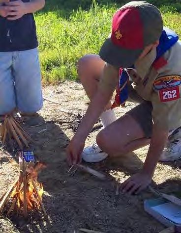 Knot Challenge Visit the Scoutcraft Area during free time to see how fast you can tie the six basic Boy Scout knots.