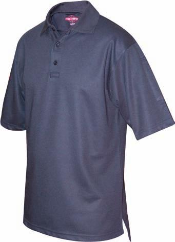 Other than the longer sleeves, the two polos are identical, including the use of two amazing fabrics: The interior of the fabric is a unique 40% polyester single pique knit treated with TRU-DRI