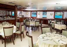 Your Space The vessel features three decks and is airconditioned throughout to ensure that the temperature onboard is comfortable at all times.