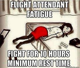 Cabin crew fatigue may be occurring more