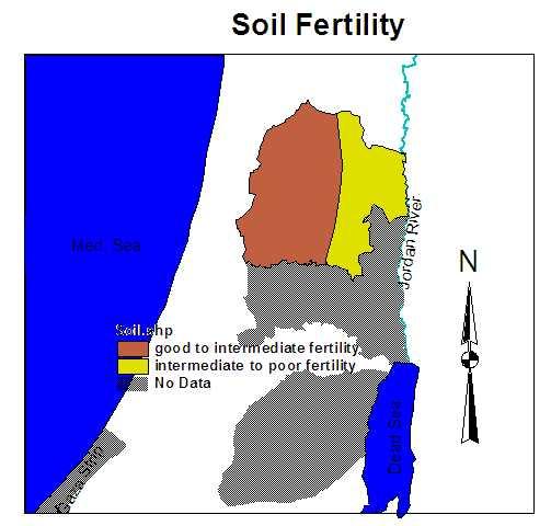 Map (3): Soil Fertility of the Northern Region 3.2.