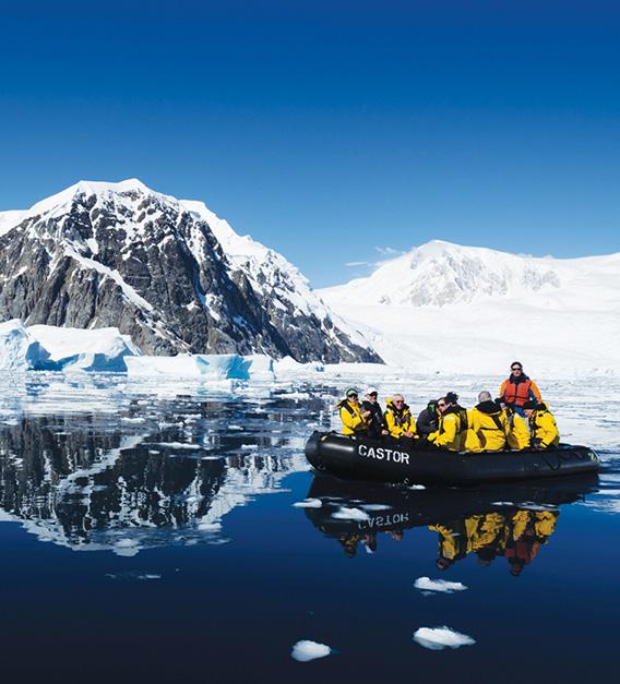 Saturday - Wednesday, January 27-31 ANTARCTIC PENINSULA As you cruise the waters of the Antarctic Peninsula and its adjacent islands, landings are dependent upon weather and ice conditions.