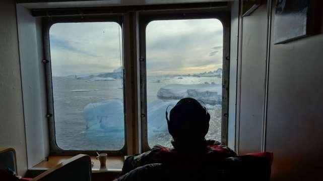 ice, we arrived off Detaille Island which is the site of Base